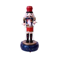 GENERICO - Cascanueces Musical Con Tambor BJ36003C 31cm Base Azul