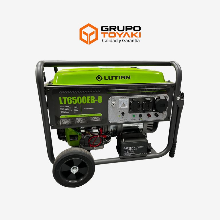 GENERADOR A GASOLINA 5.5 KW LUTIAN – LT6500EB-8