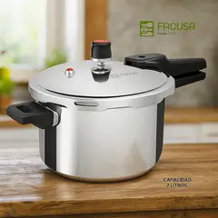 FACUSA - OLLA A PRESIÓN 7 LITROS ACERO INOXIDABLE