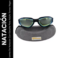 TORNEO - Lentes De Natación Con Estuche Para Adulto Torneo Negro