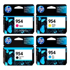 HP - Pack Tinta HP 954 Negro Cian Magenta Amarillo OfficeJet 7740 8210 8730 Original