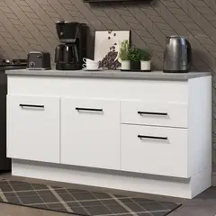 MADESA - Mueble de Cocina Agata 150 cm - Mostrador con Encimera