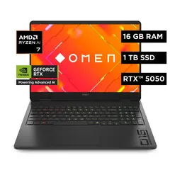 HP - Laptop HP Omen 16-ap0001la AMD Ryzen AI 7 16GB 1TB RTX 5050