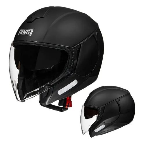 CASCO MOTO RNG SEMIABIERTO NEGRO MATE CERTIFICADO
