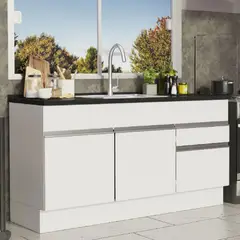MADESA - Mueble de Cocina Glamy 150 cm - Mostrador para Lavadero