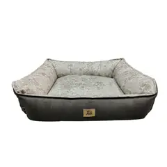 NACIONAL - CAMA PARA PERROS TALLA S 60x50 ANTIALERGICA LAVABLE MARRON