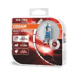 OSRAM - Foco H4 Night Breaker Láser 150% 150M
