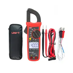 UNI T - Pinza Amperimetrica Digital UT202+, 600 A AC, True RMS, Medicion De Temperatura, UNI-T