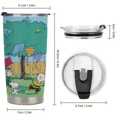 SNOOPY - Vaso de Acero