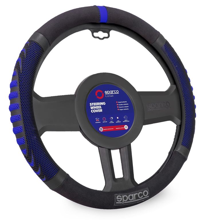 Forro de Timón Ergonómico Sparco Premiun SPS137BL