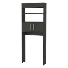 FMFURNITURE - Optimizador De Baño Con 2 Puertas Fm-008N - Negro