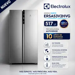 Electrolux - Refrigeradora Side by Side 517L Electrolux ERSA53V2HVG