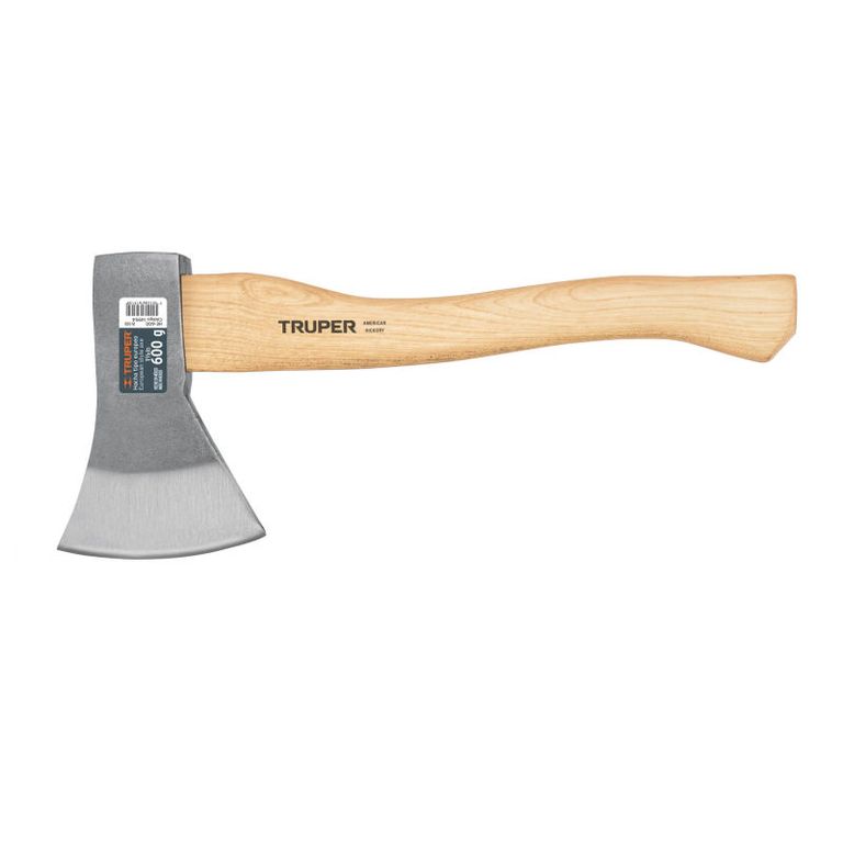 Hacha europea 600 g mango hickory 14 Truper - 14954