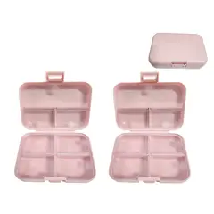 GENERICO - Kit 2 Organizador estuche multiuso pastillero joyas - ROSA