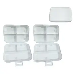 GENERICO - Kit 2 Organizador estuche multiuso pastillero joyas BLANCO