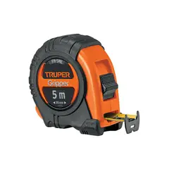 TRUPER - Flexómetro 5 m Cinta 19 mm Métrica anti impactos,