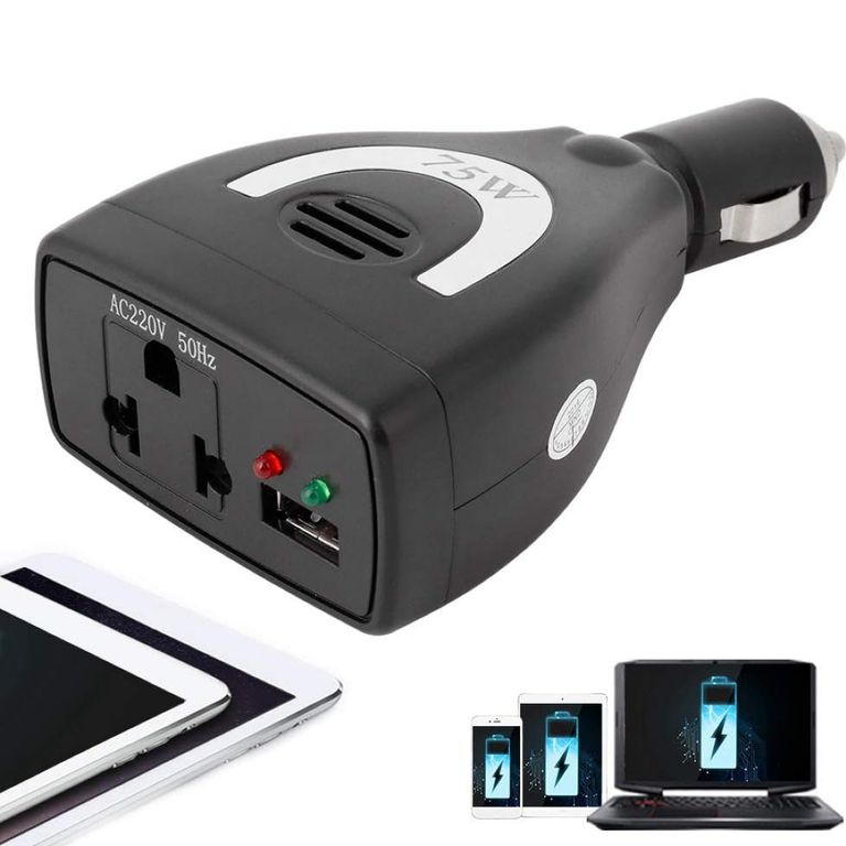 Inversor De Corriente De Auto 75w Transformador Convertidor