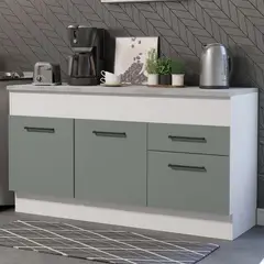 MADESA - Mueble de Cocina Agata 150 cm Mostrador para Lavadero con Encimera