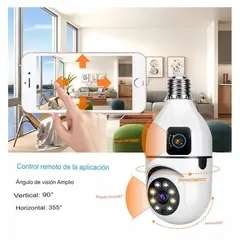 SEISA - Foco Camara Con Socate Doble Lente Con Aplicativo Blanco