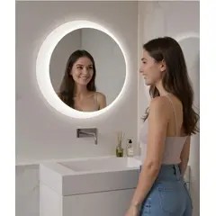 GENERICO - ESPEJO LED ANTIEMPAÑO, LUZ REGULABLE, 60cm, TÁCTIL, 4mm de ESPESOR, H-2015