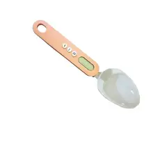 GENERICO - Cuchara Medidora Digital Balanza Para Cocina 03g 500g Rosado