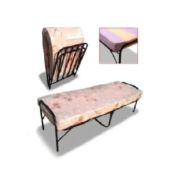 Cama Plegable 1 Plaza + Colchón 2Pulg