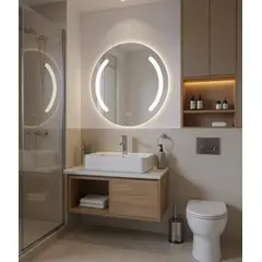 GENERICO - ESPEJO LED ANTIEMPAÑO, LUZ REGULABLE, 60cm, TÁCTIL, 4mm de ESPESOR, H-2012