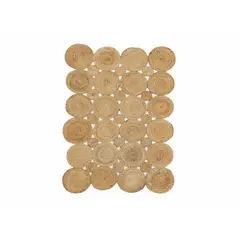 GENERICO - Alfombra Rectangular Mar de soles de Fibra Natural 120 cm x 160 cm – Zalmohadas