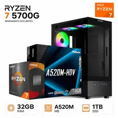 AMD - PC GAMER AMD RYZEN 7 5700G 32GB RAM SSD 1TB.