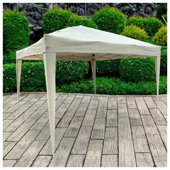 NOVAHUS - Toldo Terraza 3x3 m Reforzado con Bolsa de Transporte Beige