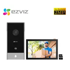 Ezviz - Videoportero Inteligente Ezviz HP5 Full HD 2MP 3 Modos Apertura Pantalla táctil - SD 256GB