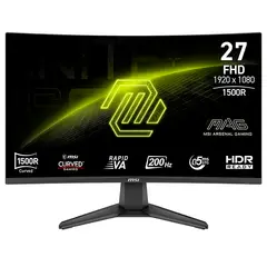 MSI - Monitor Curvo Gaming MAG 276CF E20 27 FHD RAVIP VA HDMI DP Color Negro