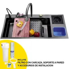 FRITECSA - Lavadero Multifuncional Grande con Filtro y Carcaza - 114x46x23