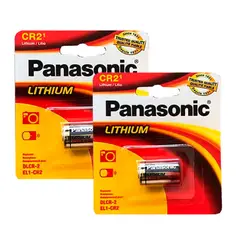PANASONIC - PACK DE 2 PILAS CR2 PILA DE LITIO 3V