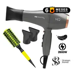 MQ PROFESIONAL - SECADORA PROFESIONAL PRO DIGITAL 2600W + CEPILLO MIXTO MADERA CAYETANA