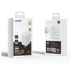 GENERICO - Cargador de pared 30w Carga Rápida LDNIO Ldnio A1508