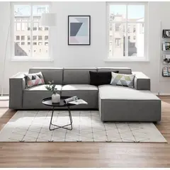 GENERICO - SECCIONAL CALIFORNIA CAMA color plomo plata