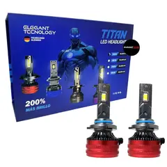 TITAN - Bombilla LED Titan para Auto 9005 180W 40000LM Blanca 2pcs