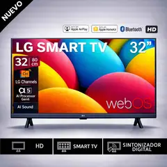 LG - Televisor LG Smart TV 32 HD 32LR600BPSC con webOS y AI ThinQ 2025