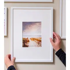 DECOMOA - Marco de foto Blanco oversize 30x40 cm - 15x20 cm