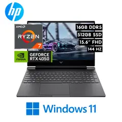 HP - Laptop Gaming HP Victus 15-FB3093DX - AMD RYZEN 7 7445HS 16GB 512GB RTX 4050 6GB 15.6″ FHD 144Hz W11