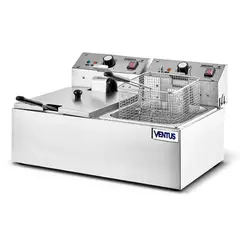 VENTUS - Freidora Eléctrica Doble VFS-062