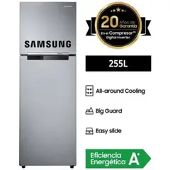 SAMSUNG - Refrigeradora All Around Cooling 255Lt Plata RT25FARADS8