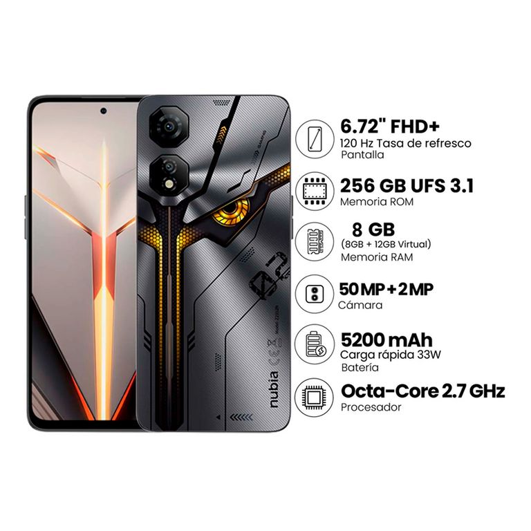 Nubia Neo 2 256GB 8GB RAM NEGRO