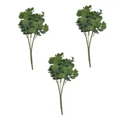 FLORIPA - Set de 3 Bouquets de Hojas de Eucalipto de 43cm 8505 FLORIPASTORE