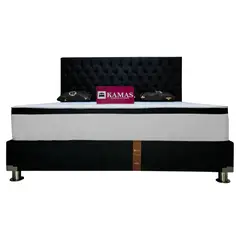 KAMAS - DORMITORIO KING DER PRINZ + CABECERA AÉREA CAPITONEADA - NEGRO