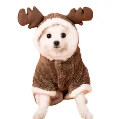 GIOIO - Chaleco Navidad para Perro - Disfraz de Reno S