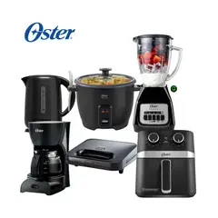 OSTER - Super Combo Licuadora + Hervidor + Arrocera + Sandwichera + Cafetera y Freidora