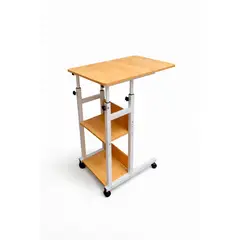 GENERICO - Mesa Auxiliar Multifuncional 3 niveles Ajustable Con Ruedas