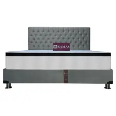 KAMAS - DORMITORIO KAMAS KING DER PRINZ + CABECERA AÉREA CAPITONEADA - GRIS